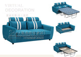 沙发床双人可折叠1.5米小户型多功能懒人可定制