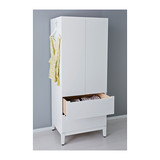 宜家IKEA南京小宇正品代购诺德里衣柜, 白色卧室刨花板