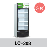 百利冷柜LC-308单门立式展示柜 冷藏冷冻柜商用保鲜冰箱 小冰柜