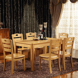 餐桌 实木餐桌小户型餐桌椅组合6人餐桌椅组合折叠伸缩餐桌白色