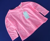 出口外贸尾单原单澳洲品牌SEED童装 纯色荧光色纯棉春秋夏T恤