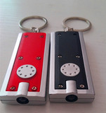 汽车挂件钥匙扣印LOGO创意led带灯挂金属钥匙链小礼品小玩具一元