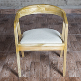 美国进口白橡木家具纯实木餐椅日式温莎椅简约实木面椅子靠背椅子