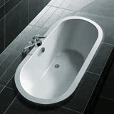 1.5-1.6-1.7-1.8米亚克力嵌入式椭圆形浴缸台上镶嵌家用成人浴盆