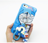 哆啦A梦大雄iphone6plus手机壳6S卡通指环支架叮当猫苹果5S软壳
