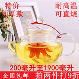 玻璃壶茶具泡茶壶加厚过滤花茶水果茶壶功夫冲茶器壶透明带盖特价