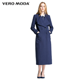 Vero Moda双排扣高垂感长女风衣外套|316121004