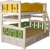 新款可定做彩色儿童床上下铺爬梯升降杆储物箱可带提柜滑梯
