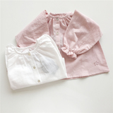 MylitleCo夏季度假风薄款纯棉女童宝宝长袖衬衫开衫