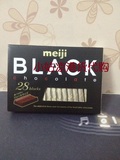 香港代购 日本明治特浓朱古力片装  黑巧克力 130g 代可可脂