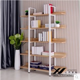 简易宜家特价钢木组合书架储物架置物架货架展示架木架可定做 其