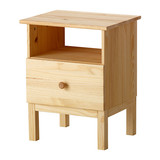 IKEA宜家代购 塔瓦 床头桌, 松木 时尚简约储物柜子 家具 边桌