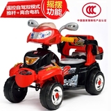 儿童电动车摇摆四轮童车宝宝带遥控小孩可坐人三轮充电摩托玩具车
