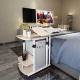 简易悬挂懒人台式机床上电脑桌现代简约家用移动床边笔记本电脑桌