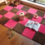 可自由拼接地毯法莱绒满铺儿童房地毯客厅茶几地毯儿童防摔地毯