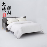 北欧宜家双人床可折叠布艺沙发床1.8米两用小户型多功能沙发床1.5