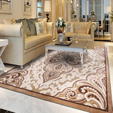 现代欧式立体雕花地毯 客厅茶几卧室玄关毯 加厚加密床边简约地毯
