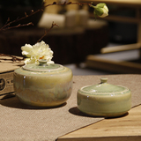大千家居饰品 陶瓷茶叶罐 客厅茶几摆件 茶具茶玩 样板房软装饰品