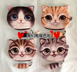 日本韩国外贸可爱搞怪立体3D猫咪喵星人零钱包硬币袋5个包邮