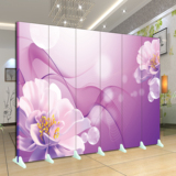 简约时尚屏风隔断折叠玄关门 客厅卧室餐厅韩式花卉双面布艺折屏