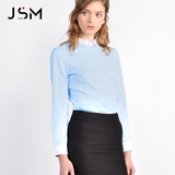 JSM杰士迈2016新款白衬衫女长袖女衬衫韩版职业衬衣大码工装定制