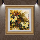 中式油画欧式现代客厅餐厅玄关书房装饰壁画花卉抽象包邮卧室装饰