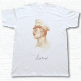 奥匈帝国一战陆军军人画像纯棉短袖军迷T恤数码打印T恤0511