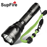 正品SupFire神火C10强光手电筒可充电防水家用 远射300米进口LED