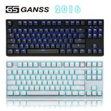 高斯GANSS GS87/104  樱桃轴PBT背光机械键盘黑轴青轴红轴2016版
