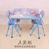 桌折叠小方桌子家用学习桌特价书桌儿童桌椅组合套装学生写字桌饭