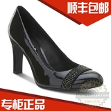 正品代购ECCO爱步女鞋休闲商务正装漆皮女款高跟皮鞋351663 04001