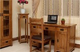 纯实木电脑桌白橡木欧式客厅宜家办公室学习桌写字台外贸包邮特价