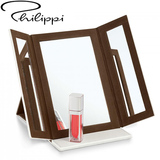 德国Philippi台式化妆镜子 随身折叠三面镜梳妆镜随身镜小镜子