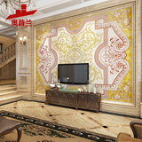 奥普兰 欧式别墅电视背景墙瓷砖 3d客厅彩雕壁画电视机影视墙墙砖