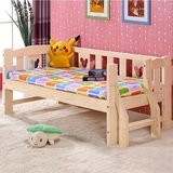 儿童床实木带护栏1米单人床男孩女孩小床儿童家具小孩松木床