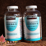 清货现货加拿大Kirkland可兰高含量Omega-3鱼油软胶囊超浓缩300粒