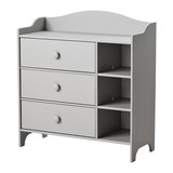 IKEA宜家代购 特洛根 抽屉柜 淡灰色 儿童柜衣柜储物柜玩具柜