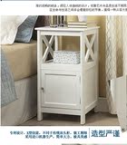 韩式实木床头柜田园迷你电话台饮水柜储物柜白色烤漆特价