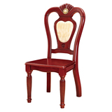 欧式白色实木餐椅橡木高档客厅凳子时尚现代简约雕花玉石椅子特价