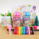 智高kk喷喷笔12色24色36色萌丽桶无毒儿童水彩笔绘画工具喷画玩具