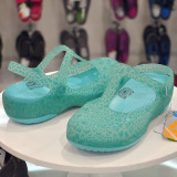 Crocs正品专柜代购卡丽玛丽珍豹纹卡洛驰洞洞鞋沙滩女鞋凉鞋15091