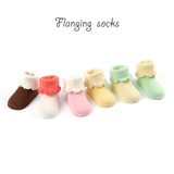 春夏纯棉婴儿袜子0-3个月6-12个月宝宝袜薄款新生儿袜子花边松口