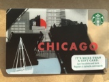 星巴克星享卡星礼卡国外星巴克卡片收藏2014年 城市系列 芝加哥