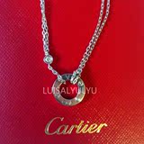 Cartier LOVE系列项链 黄金玫瑰金白金 镶嵌2颗钻石