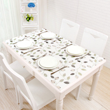 欧式彩色餐桌垫 PVC塑料软玻璃 印花长方形水晶板 茶几餐桌布防水