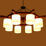 客厅吊灯现代中式吊灯卧室简约大气餐厅北欧美式乡村欧式实木灯具