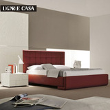 领誉跨界皮艺床双人床1.8米欧式床 软体床高储物箱现代卧室家具