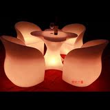 欧式LED发光沙发吧台椅发光躺椅户外酒店组合发光家具酒吧凳子