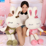 兔子毛绒玩具love兔子公仔创意布娃娃暖手抱枕情侣兔生日礼品女生