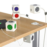 PowerCube模方魔方插座接线板插线板桌面创意无线USB扩展电源插排